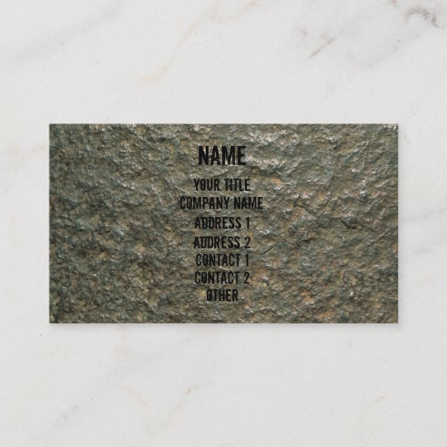 Rock Business Card (Front)