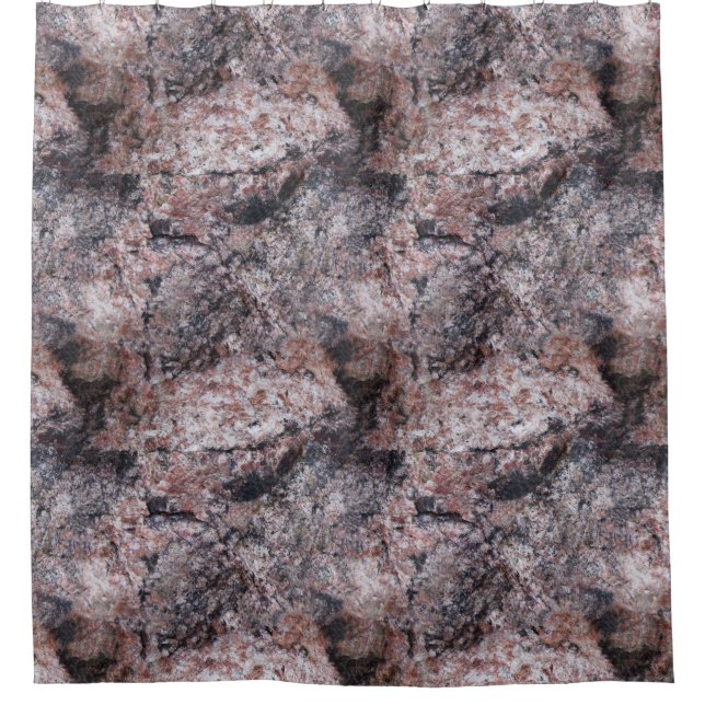 Rock Candy Pinkish Texture Shower Curtain (Front)