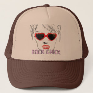 Rock Chick Glasses Trucker Hat