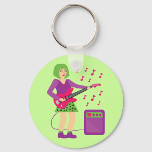 Rock Chick Key Ring