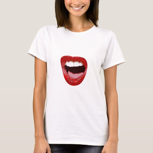 Rock Chick Lips T-Shirt (Front)