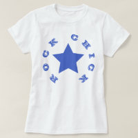 ROCK CHICK | Navy Blue Star Women's Basic T-Shirt