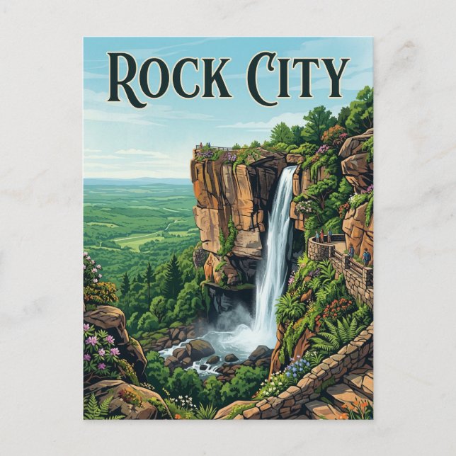 Rock City Gardens Postcard (Front)
