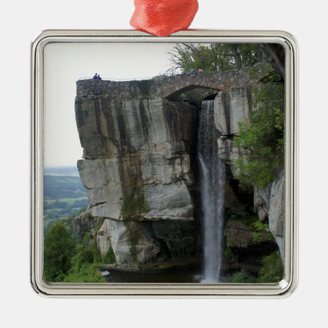 Rock City Waterfall Metal Tree Decoration (Front)
