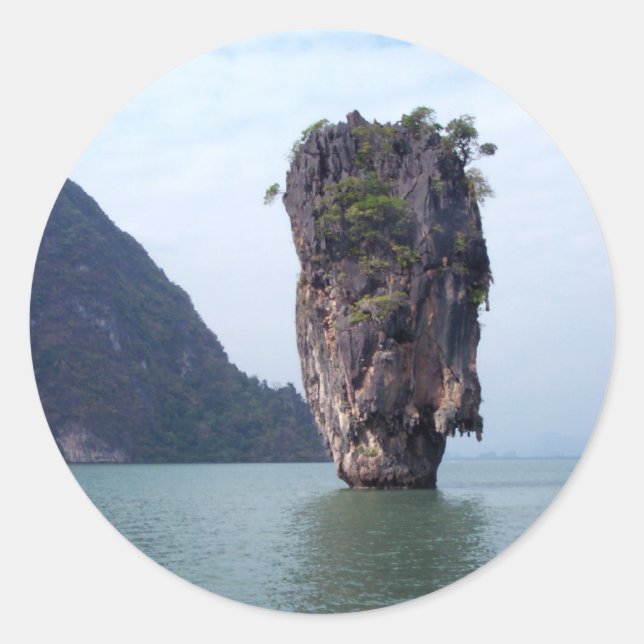   Rock Classic Round Sticker (Front)