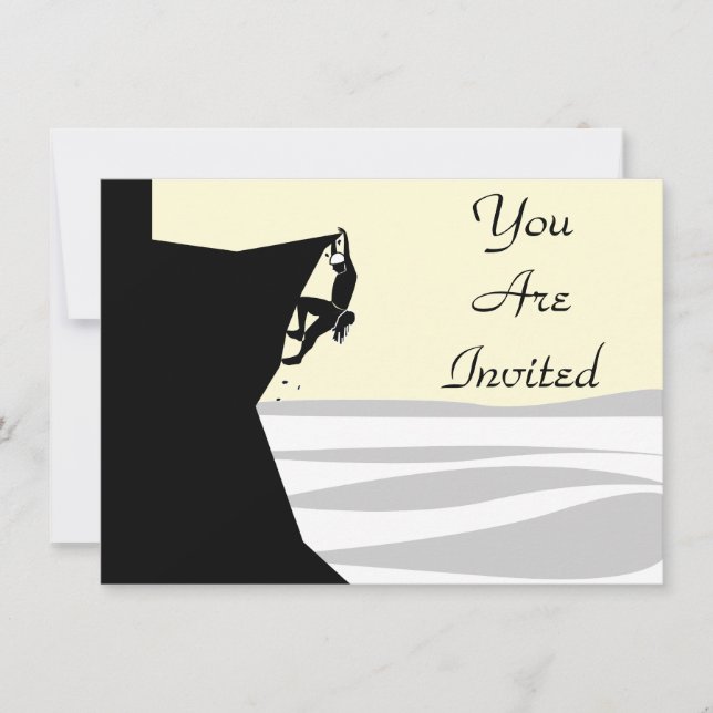 Rock Climber 1 - Invitation (Front)