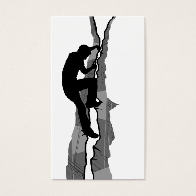 Rock Climber Bouldering Bookmark (Front)
