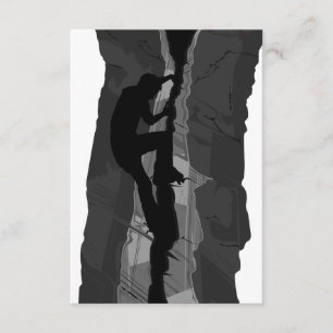 Rock Climber Bouldering RSVP Card