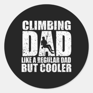 Rock Climber Bouldering Vintage Retro Rock Climbin Classic Round Sticker