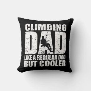Rock Climber Bouldering Vintage Retro Rock Climbin Cushion