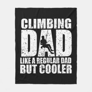 Rock Climber Bouldering Vintage Retro Rock Climbin Fleece Blanket