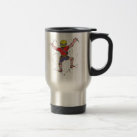 Rock Climber Climbing on T-Shirt