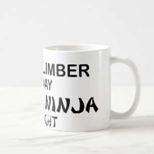Rock Climber Deadly Ninja by Night Coffee Mug
