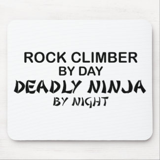 Rock Climber Deadly Ninja by Night Mouse Mat