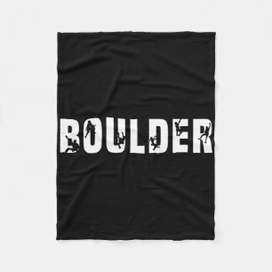Rock Climber Mountain Outdoor Boulder Fleece Blanket