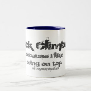rock climber mug