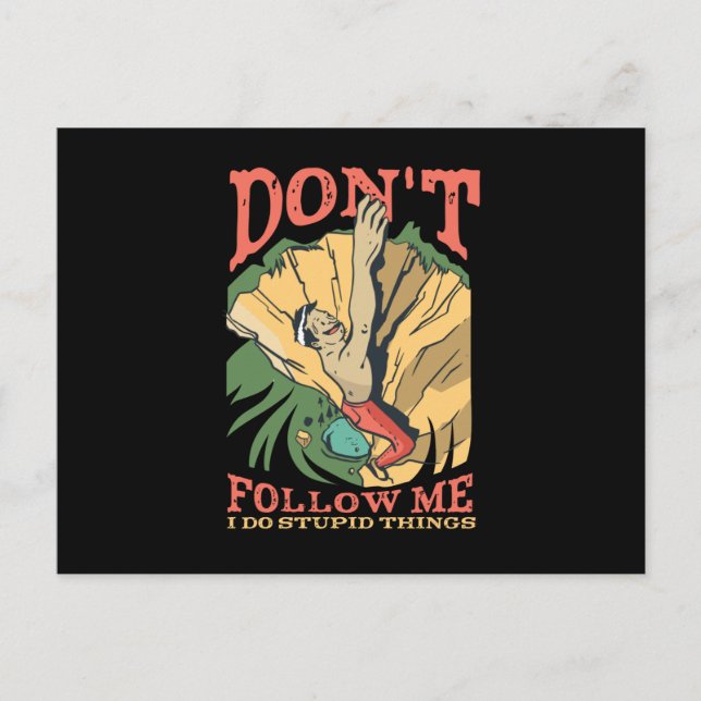 Rock Climber Postcard (Front)