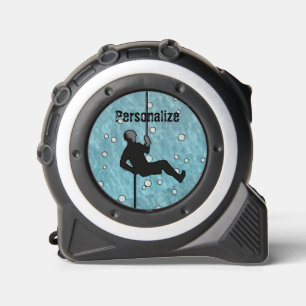 Rock climber rope repelling snow globe unique 1