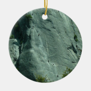 Rock Climbers on El Capitan Ceramic Tree Decoration