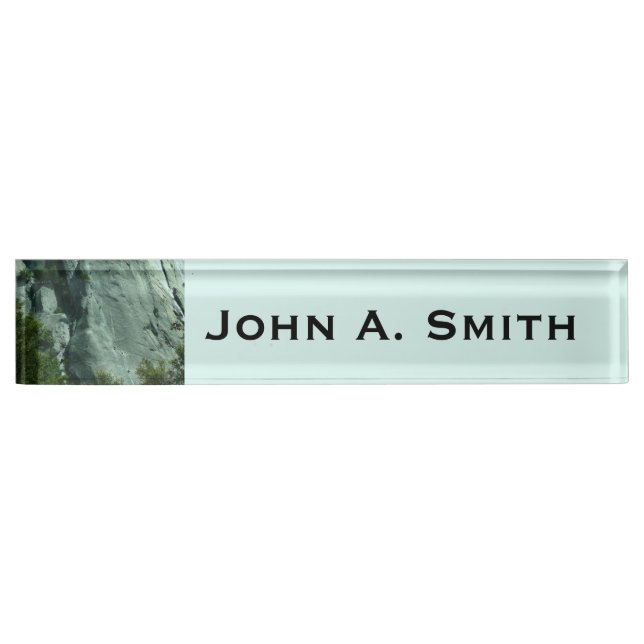 Rock Climbers on El Capitan Nameplate (Front)