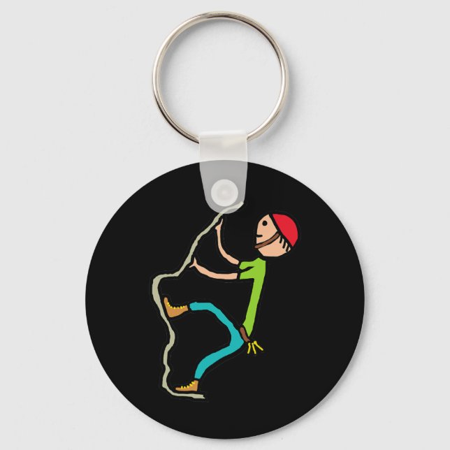 Rock Climbing _8  Key Ring (Front)