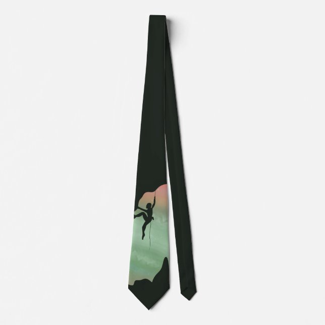 Rock Climbing Adventure Addict Tie (Front)