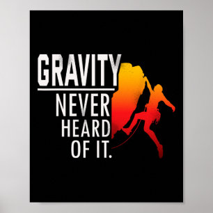 Rock Climbing Adventure Bouldering Outdoor Climber Poster