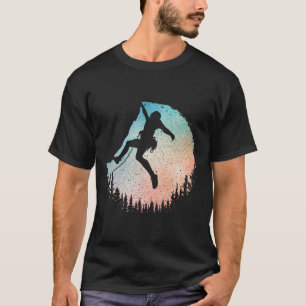 Rock Climbing Art For Men Women Mountain Climber B T-Shirt