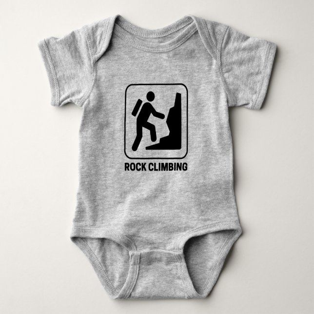 Rock Climbing Baby Bodysuit (Front)