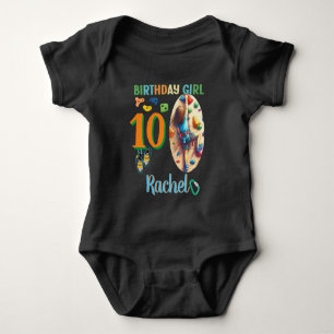 Rock Climbing Birthday Girl Adventure Ready Baby Bodysuit