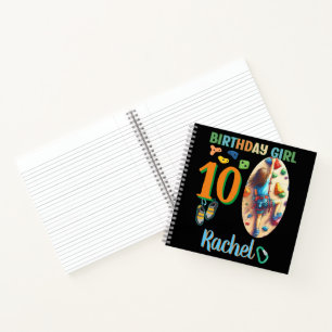 Rock Climbing Birthday Girl Adventure Ready Notebook
