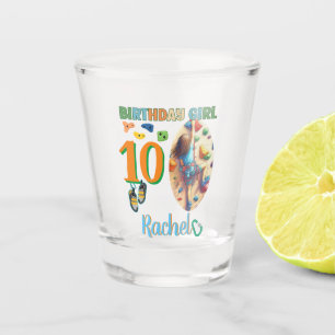 Rock Climbing Birthday Girl Adventure Ready Shot Glass