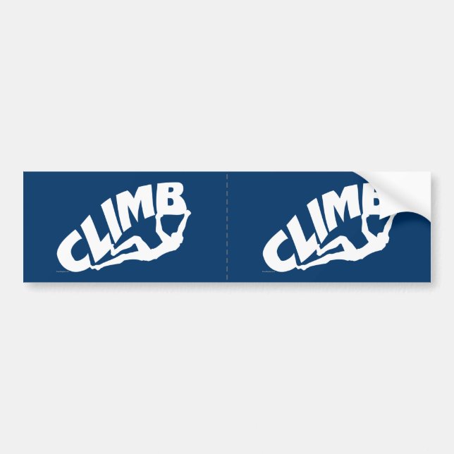 Rock Climbing Bouldering Bumper Sticker (Front)