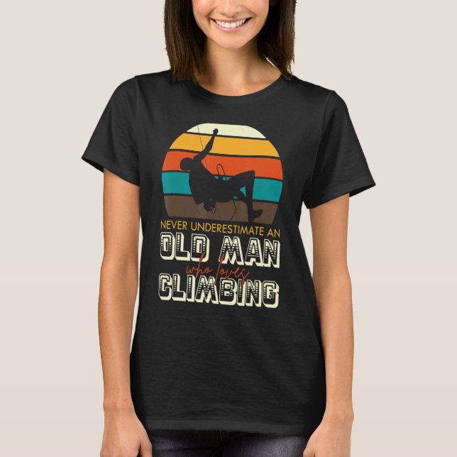 Rock Climbing Bouldering Climb Fun  1 T-Shirt (Front)