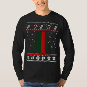 Rock Climbing Bouldering Funny Christmas Ugly Xmas T-Shirt