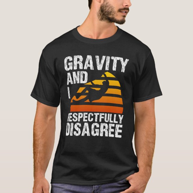 Rock Climbing Bouldering Mountaineering Gravity T-Shirt (Front)