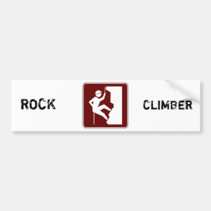 Rock Climbing Bumper Sticker