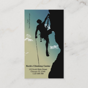 Rock Climbing Business Card