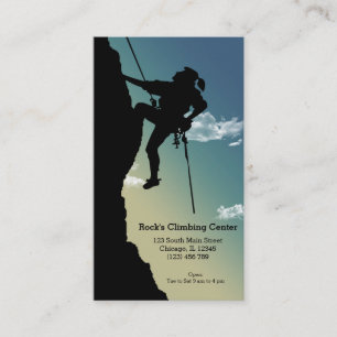 Rock Climbing Business Card