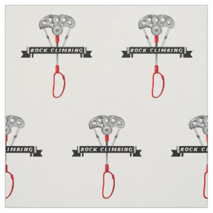 Rock Climbing cam and banner. Fabric