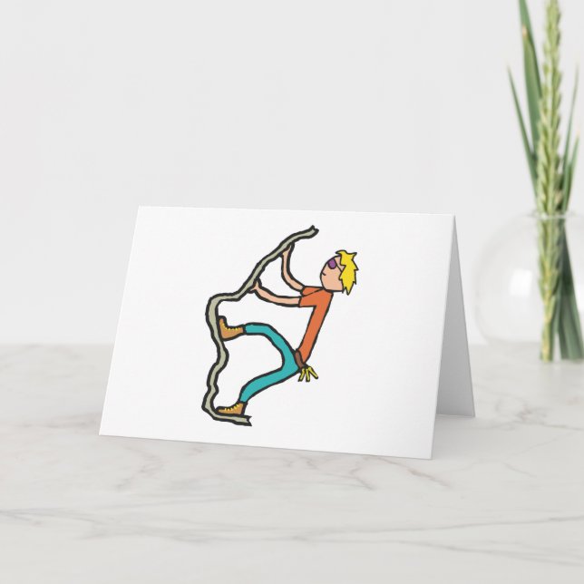 Rock Climbing Card (Front)
