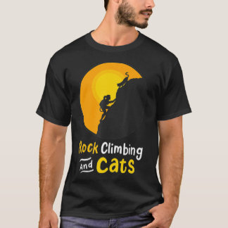 Rock Climbing Cat Climber Bouldering Gift T-Shirt