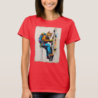 Rock Climbing Cat! T-Shirt