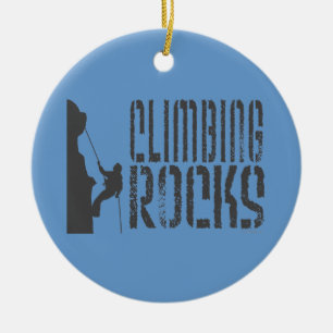 Rock Climbing Ceramic Tree Decoration