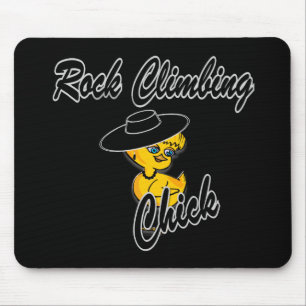 Rock Climbing Chick #4 Mouse Mat