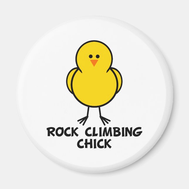 Rock Climbing Chick Magnet (Front)