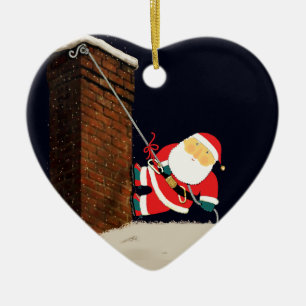 Rock Climbing Christmas Collectible Ceramic Tree Decoration