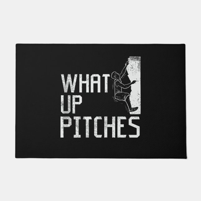 Rock Climbing Climber Gift Doormat (Front)