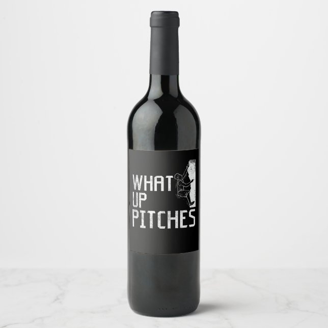 Rock Climbing Climber Gift Wine Label (Front)