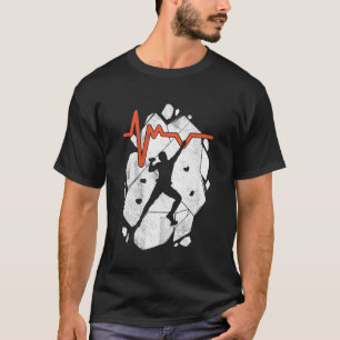 Rock Climbing Climber Mountains Bouldering T-Shirt